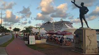 MSC SEAVIEW em MAIS um CRUZEIRO MARÍTIMO PARTINDO de SANTOS em um FINAL de TARDE MAGNÍFICO!