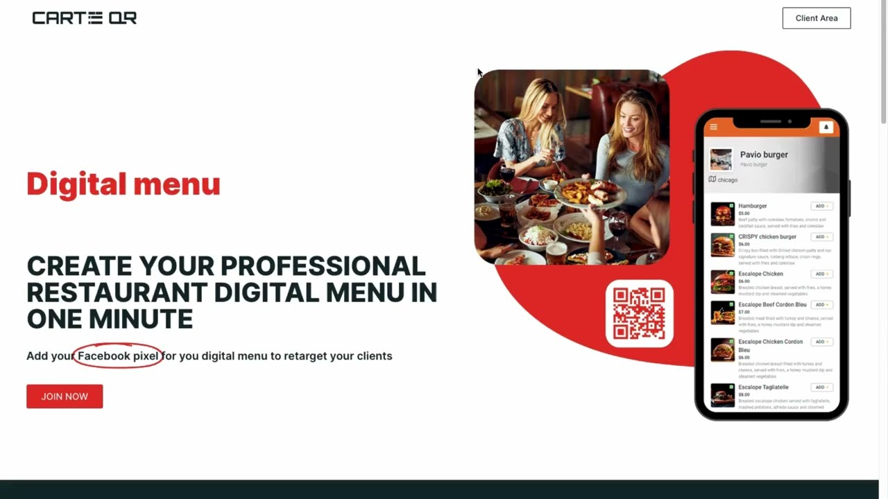 Digital menu - carte qr  tutorial