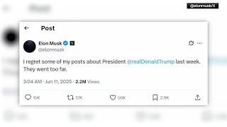 From 'disgusting abomination' bill to Epstein accusation, Musk says Trump tweets 'went too far'