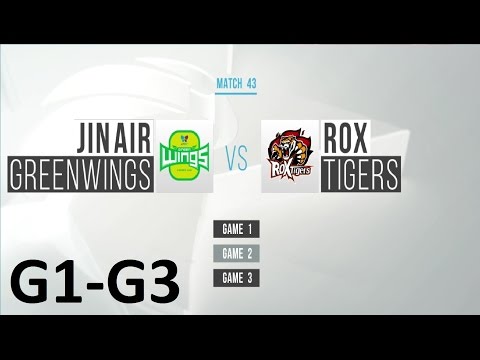 JAG vs ROX Game 1-3 Highlights - 2017 LCK SPRING SPLIT - FULL HIGHLIGHTS