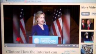 Hillary Clinton, How the Internet can save the world, double standard