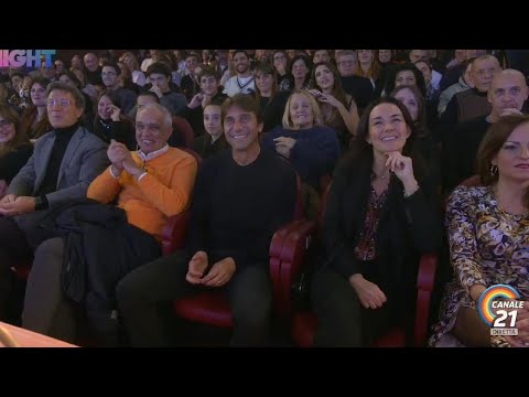 Antonio Conte in the audience at Peppy Night | Channel 21
