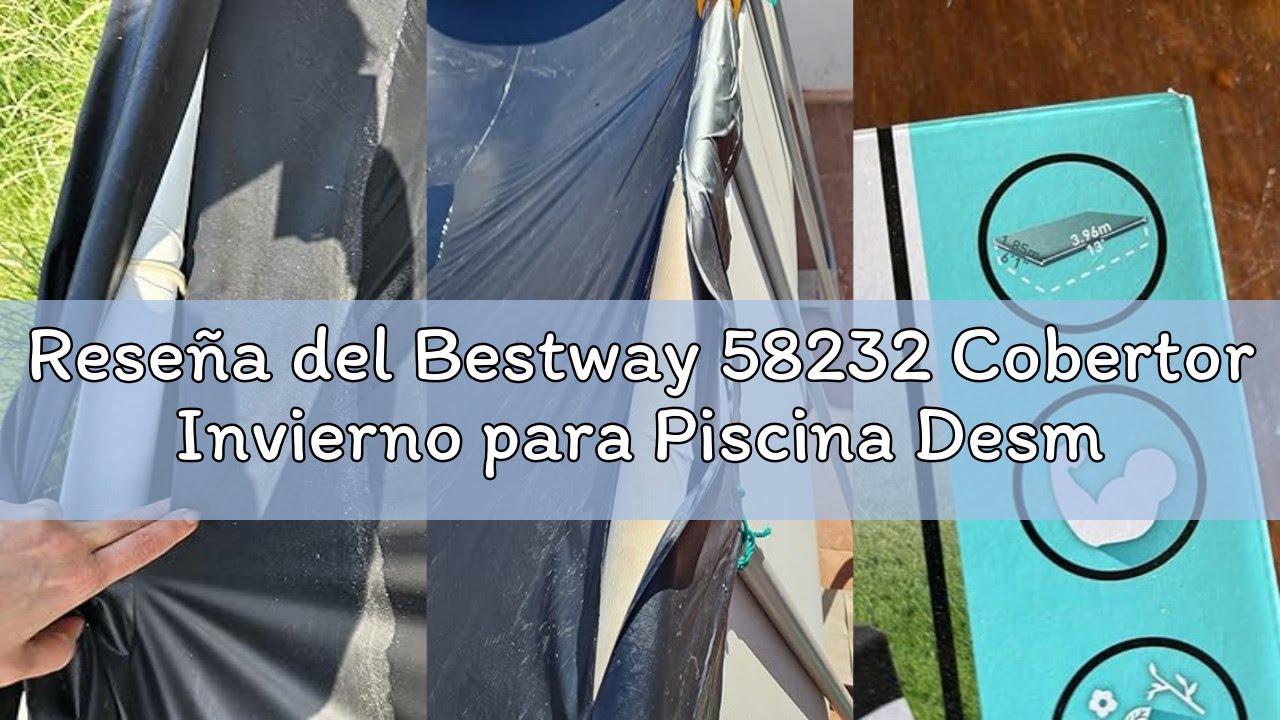Reseña del Bestway 58232 Cobertor Invierno para Piscina Desmontable, 412 x 201 cm