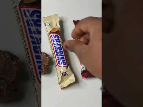 Snickers Almond chocolate open unboxing ASMR snickers  #chocolate #snickers #candy #viralvideo