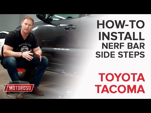 How to Install Side Step Nerf Bars on a Toyota Tacoma - Westin ProTraXX 21-22770 4in Oval Chrome