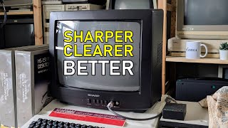 Hacking S-Video into a cheap 13" Color TV (Sharp 13J-M100)