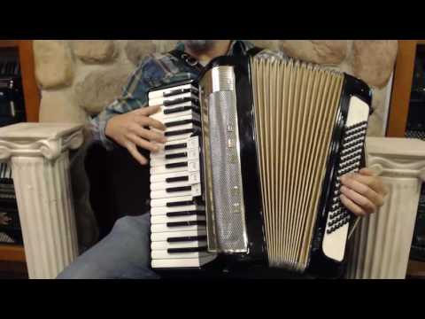 7896 - Black Gold Hohner Lucia III Piano Accordion LMM 37 96 $1499