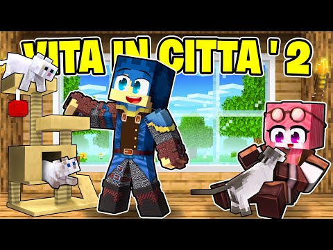 FACCIO IL REGALO DI NATALE AI MIEI GATTI NELLA VITA IN CITTÀ 2! - MINECRAFT S2 Ep.19