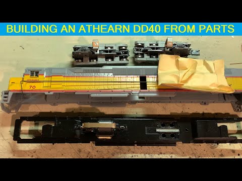 Building an Athearn DD40 from collected parts