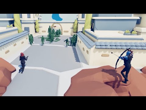 HAWEYE and BLACK WIDOW BUDAPEST ZOMBIE EDITION - Totally Accurate Battle Simulator TABS