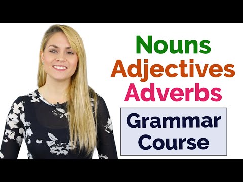 , title : 'Nouns Adjectives Adverbs | Parts of Speech | Learn Basic English Grammar Course | 15 Lessons'