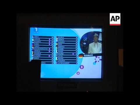 Serbians celebrate winning Eurovision Song Contest