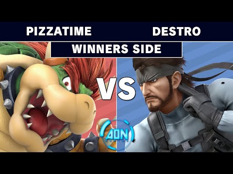 AON Ultimate #044 - 3MTC | PizzaTime (Bowser) Vs Destro (Snake) Winners Round 2- Smash Ultimate