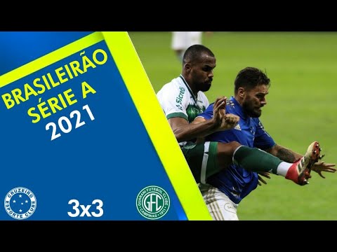 Gols Cruzeiro 3x3 Guarani Série B 2021 8ª Rodada