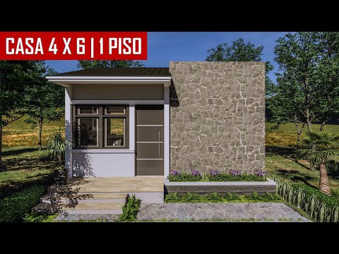 Casa 4x6 metros / Small house 4x6 Meters / rumah 4x6 / Tiny House / casa económica