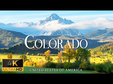 FLYING OVER COLORADO (4K Video UHD) - Relaxing Music With Beautiful Nature Video For Stress Relief