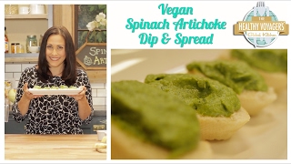 Vegan Spinach Artichoke Bruschetta 