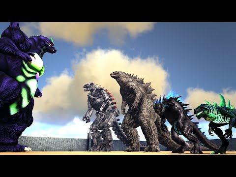 SUPER GODZILLA vs TEAM GODZILLA | Ark Battle