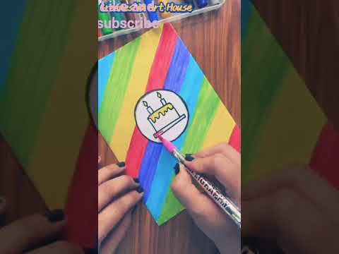 how to make greting card for birthday 🎂 #tag #diy ||unaiza queen||
