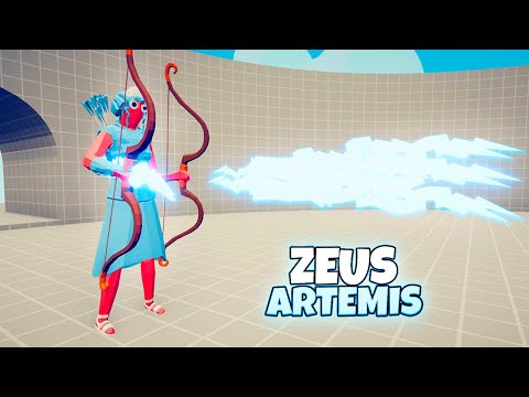 ZEUS ARTEMIS vs EVERY FACTION | TABS Totally Accurate Battle Simulator