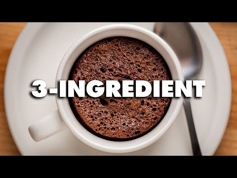 3 Ingredient Chocolate Mug Cake Recipe!