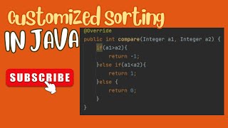 Customized sorting order in java | comparator | comparable in hindi