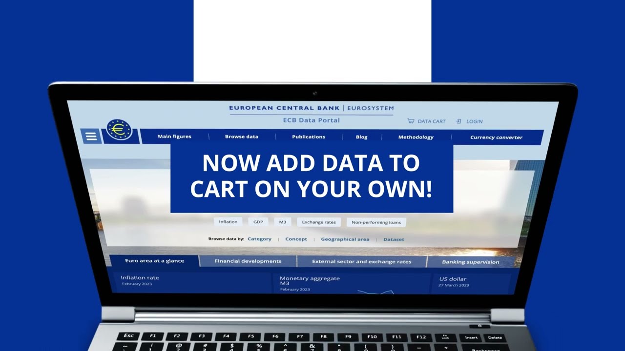 ECB Data Portal tutorial: Data cart