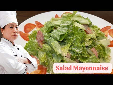 Cách Làm Salade Rau Trộn Sốt Mayonnaise |Full quá trình không cắt| Giảm cân ngon và hiệu quả!