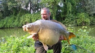 preview picture of video 'Pêche de la carpe dans le canal de la Somme juin 2014 [ épisode 6 ]'