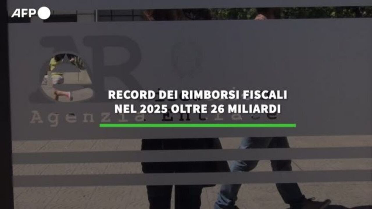 Record dei rimborsi fiscali, nel 2025 oltre 26 miliardi