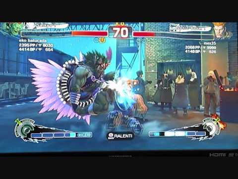 SSF4 AE 2012: mex35(guile) vs eko batucada(blanka)