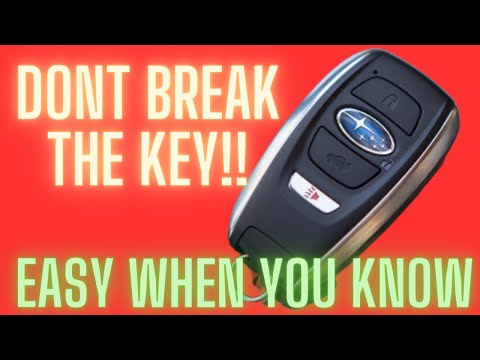 Subaru Key Fob Battery Replacement Without Braking it !!