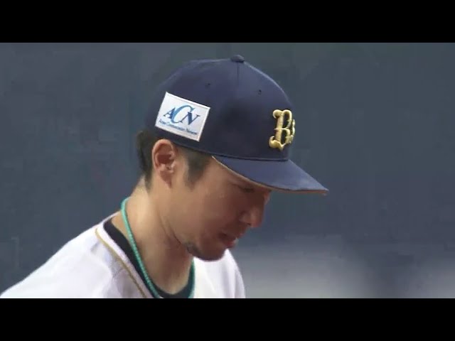 【5回表】大崩れしないのがエース!! バファローズ・金子千尋が三振でピンチを切り抜ける!! 2018/7/4 Bs-M