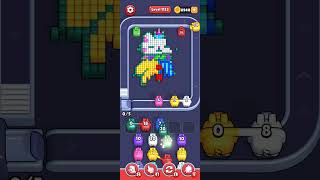 Pixel Flow — very hard level 1153 (cat in clown costume)