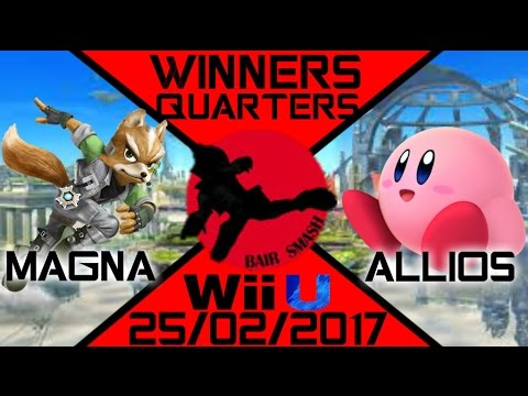 Bair Smash 10 Winners Quarters- BS//Magna (Fox) Vs. BS//Allios (Kirby, Olimar) - Smash Wii U