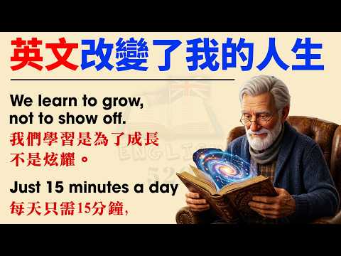 ⚡ 學英文後，我的人生變了 | 學英文故事第一級，適合英語初學者練 | 英語學習路線圖 | 中英字幕