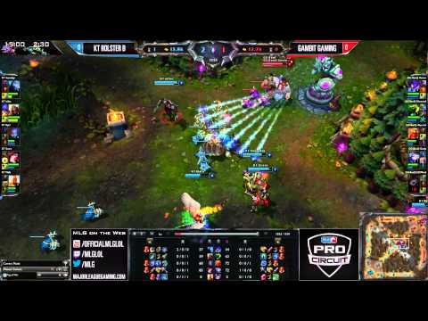 KT Rolster B vs Gambit Gaming - Game 1 - International Exhibition Final - MLG Dallas 2013