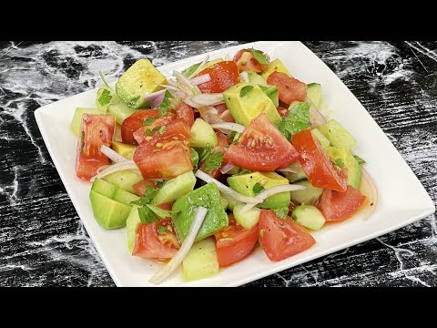 LA MEILLEURE SALADE D'ÉTÉ 🥗 Prête en 5 minutes avec peu d'ingrédients !