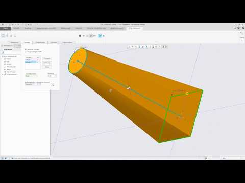 Zug Verbund  Sweep Blend  Creo 4.0 Parametric tutorial Deutsch Swept Blend, Shell, Section View