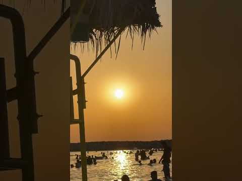 Beach sun #alhudayriyatbeach #rida’svlog#sunset #abudhabi