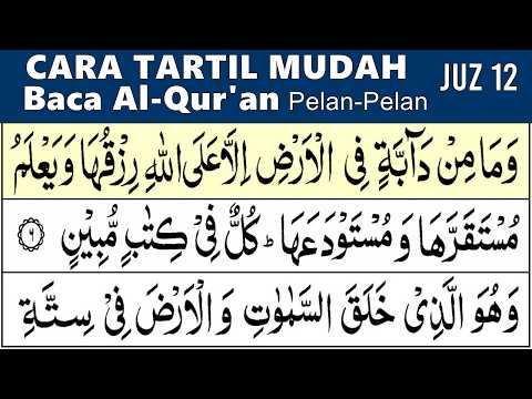 BELAJAR MENGAJI QURAN JUZ 12 LENGKAP Pelan-Pelan