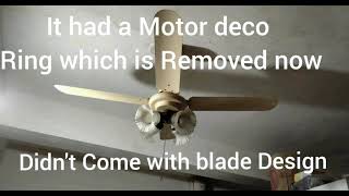 Bajaj Regal 4 Blade ceiling Fan With Light Kit.