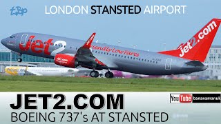 Jet2 Boeing 737 Planes at London Stansted Airport Jet.com Jet2 Holidays Planespotting