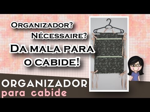 Porta lingerie para viagem | Organizador para cabide