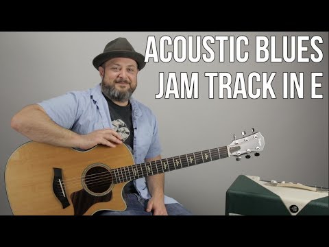 Acoustic Blues Backing Track Key of E - JamTrack