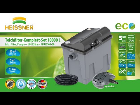 HEISSNER Teichfilter Set FPU10100-00 Bedienungsanleitung