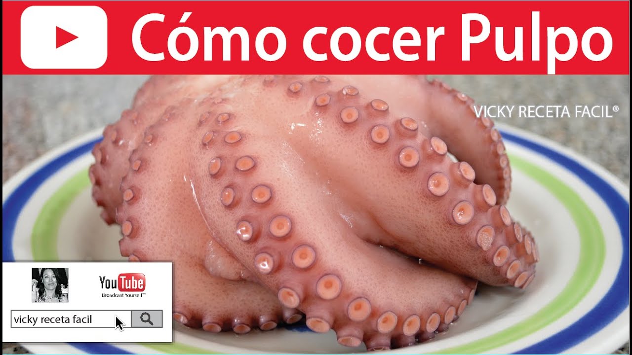CÓMO COCER Y LIMPIAR PULPO 🐙🐙🐙 | Vicky Receta Fácil