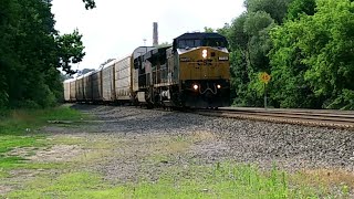 preview picture of video '[HD] Amtrak and CSX Meet - Fairport NY'
