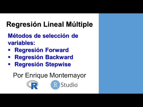 RLM: Métodos de selección de variables (Forward, Backward y Stepwise)