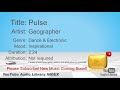 New Free Music 2018 Pulse Geographer Dance Electronic Inspirational YouTube Audio Library BGM